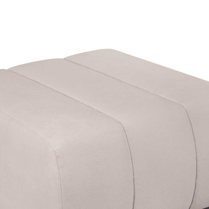 Pouf BELEM tissu chenille grège