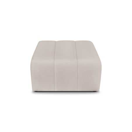 Pouf BELEM tissu chenille grège