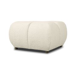 Pouf TASCA tissu bouclette grège