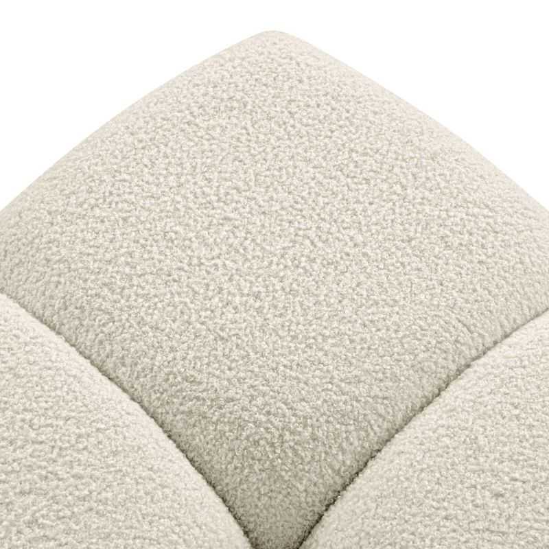 Pouf TASCA tissu bouclette grège