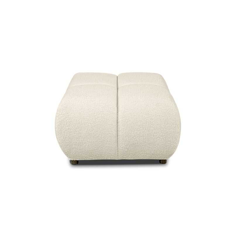 Pouf TASCA tissu bouclette grège