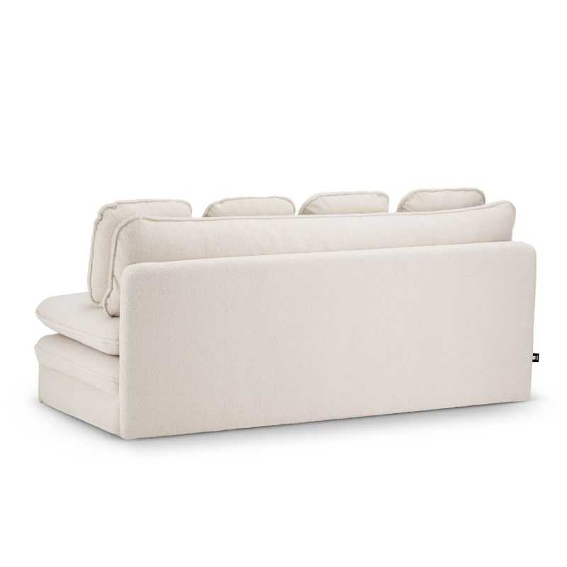 Banquette convertible NOMA 3 places tissu bouclette grège