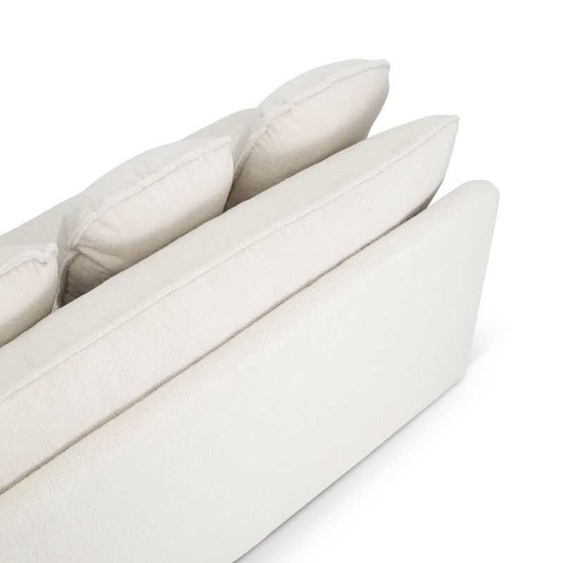 Banquette convertible NOMA 3 places tissu bouclette grège
