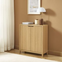 Buffet UTICA effet chêne 2 portes 30cm