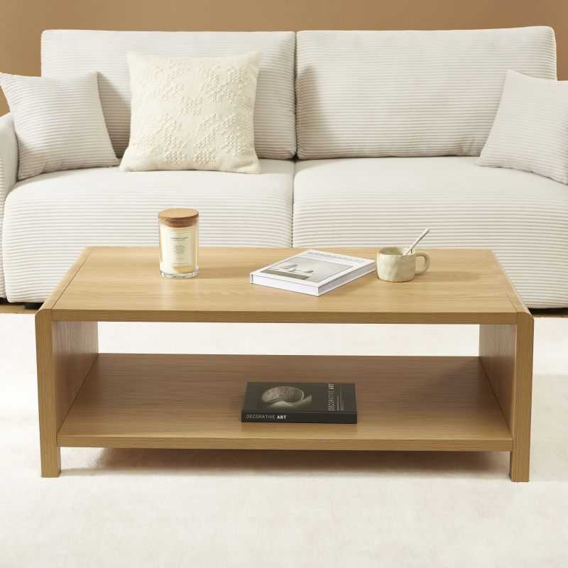 Table basse UTICA effet chêne