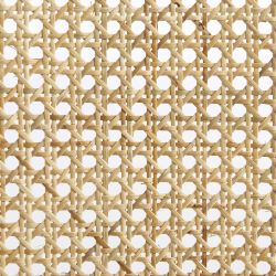 Lot de 2 chaises ELLA cannage velours côtelé grège