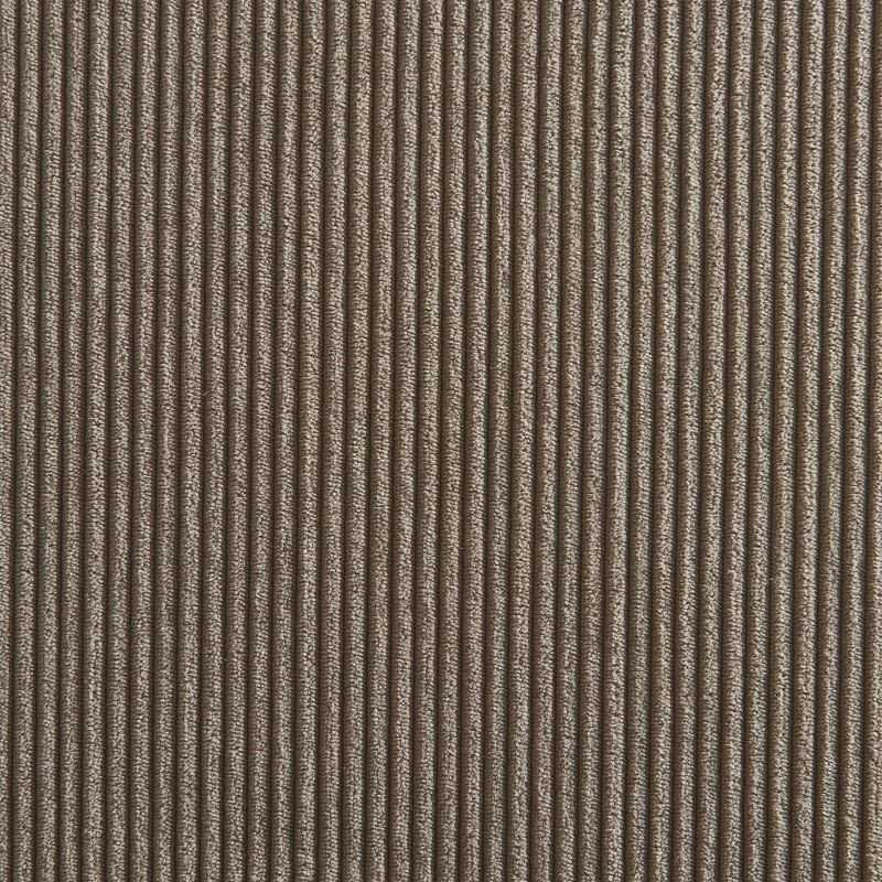 Lot de 2 Tabourets ELLA cannage velours côtelé grège