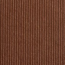 Lot de 2 Tabourets ELLA cannage velours côtelé terracotta