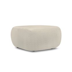 Pouf CARLOTTA tissu bouclette grège