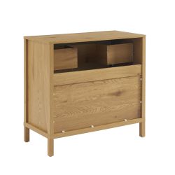 Meuble sous lavabo KILDA blanc effet chêne 