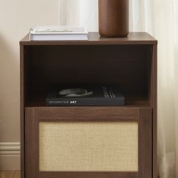 Table de chevet HARIA effet noyer