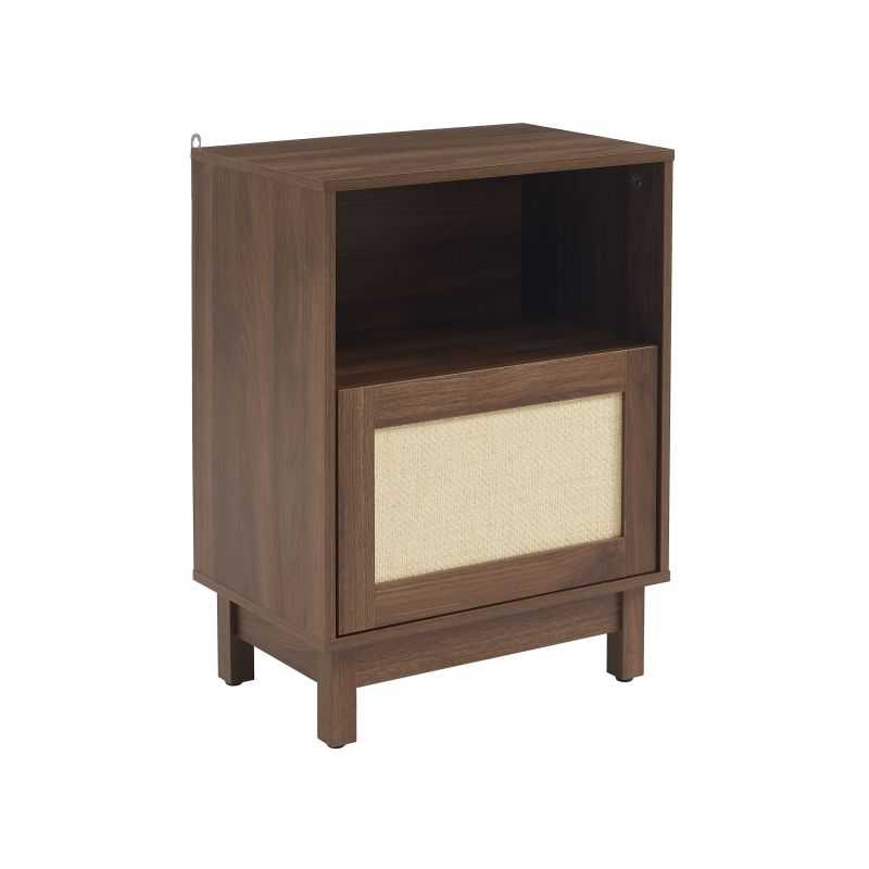 Table de chevet HARIA effet noyer