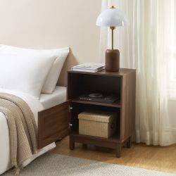 Table de chevet HARIA effet noyer