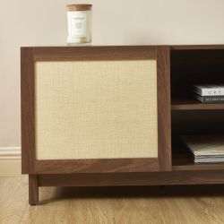 Meuble TV HARIA effet noyer