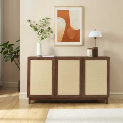 Buffet HARIA effet noyer