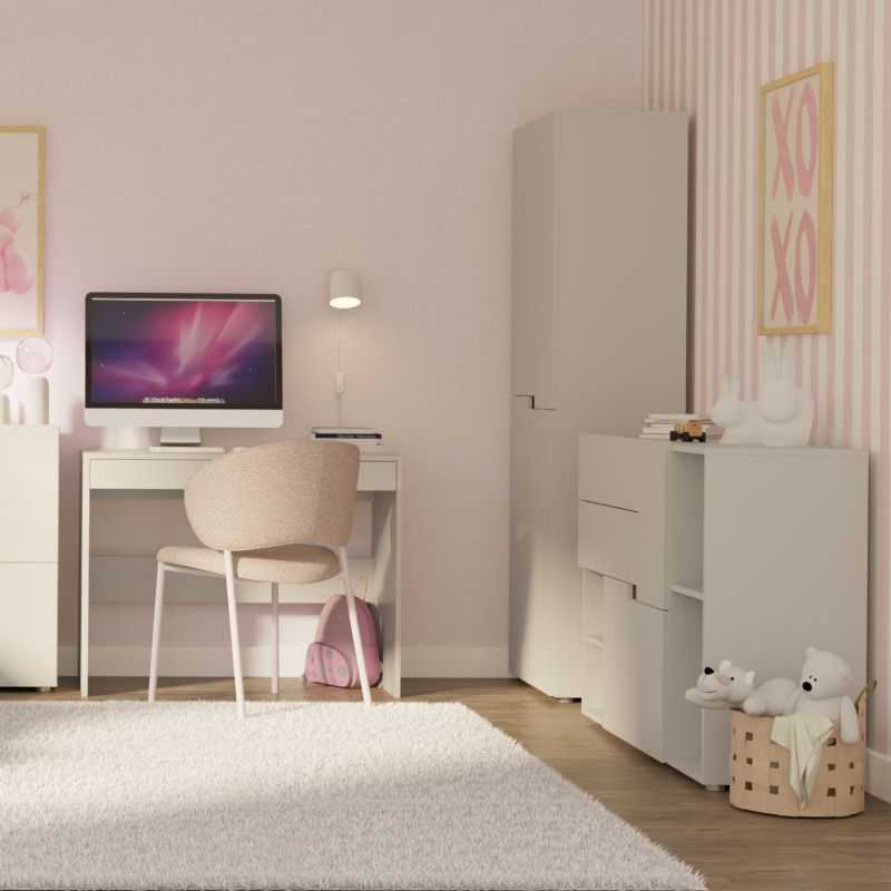 Armoire enfant INGA cachemire 4 portes h184cm