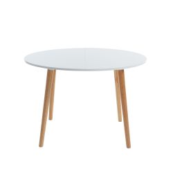 Table extensible ORACLE laqué blanc mat 120 à 160cm