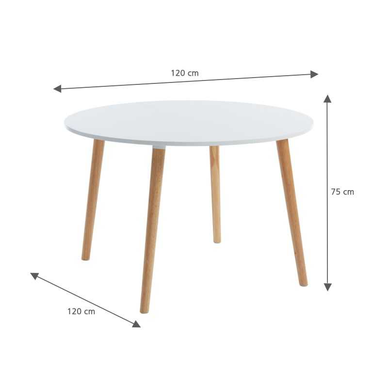 Table extensible ORACLE laqué blanc mat 120 à 160cm