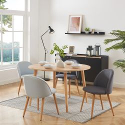 Table extensible ORACLE placage chêne 120 à 160cm