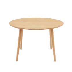 Table à manger ORATELLO placage chêne 120cm