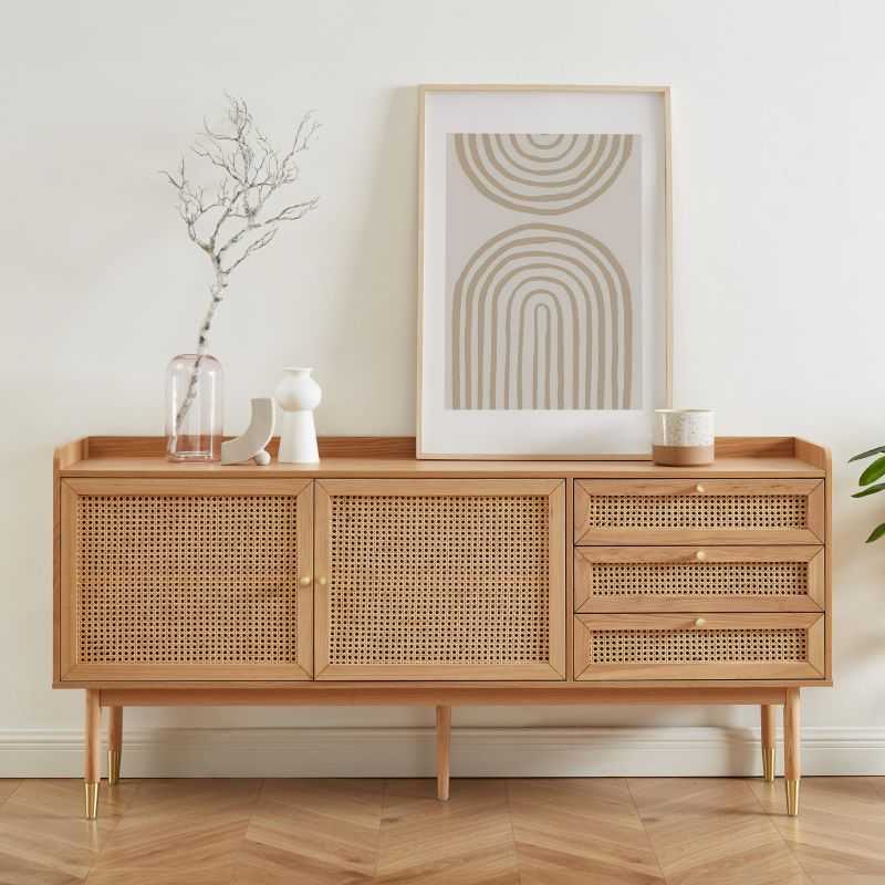 Buffet LEON cannage véritable