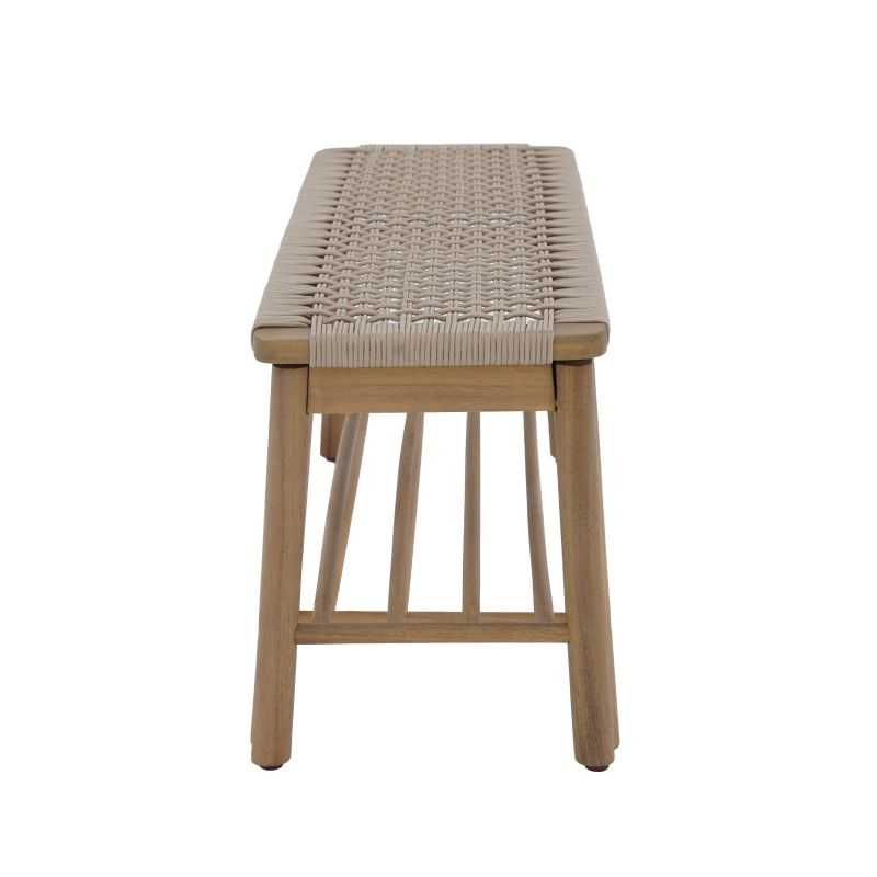 Banc TAVAO en corde beige