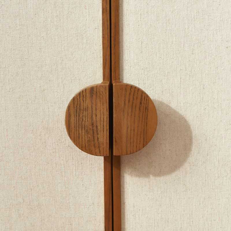 Buffet GASTON 3 portes placage frêne cannage 170cm