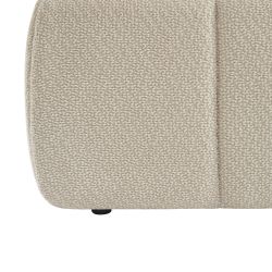 Lit coffre LAVINIA tissu beige 160x200 sommier inclus