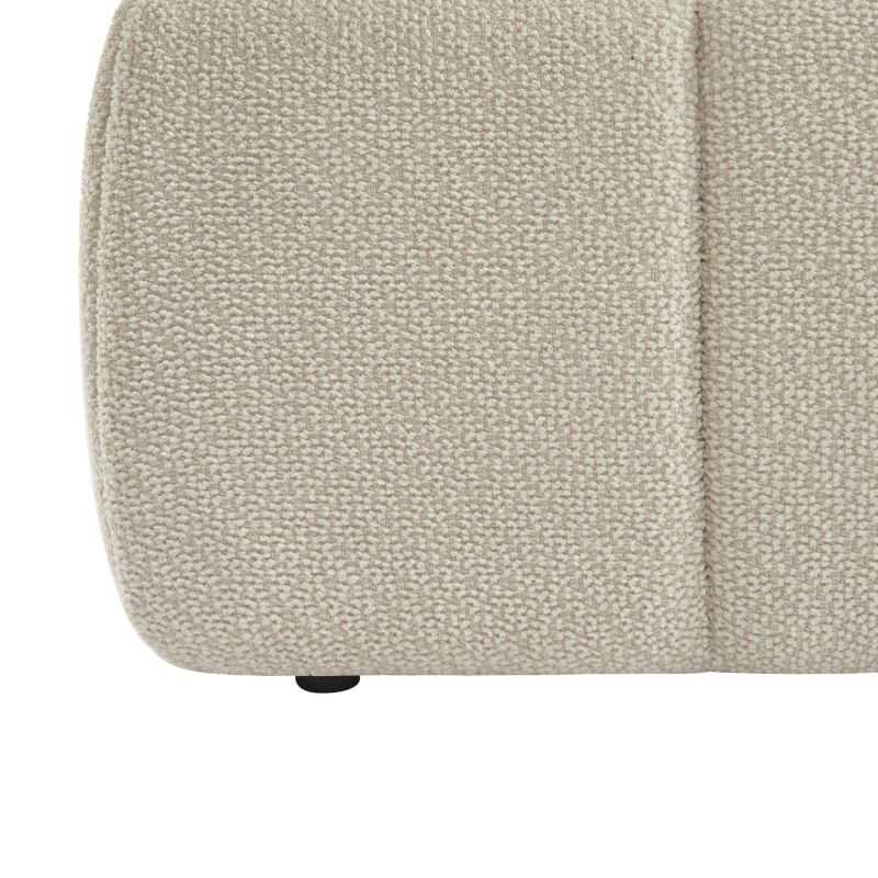 Lit coffre LAVINIA tissu beige 160x200 sommier inclus