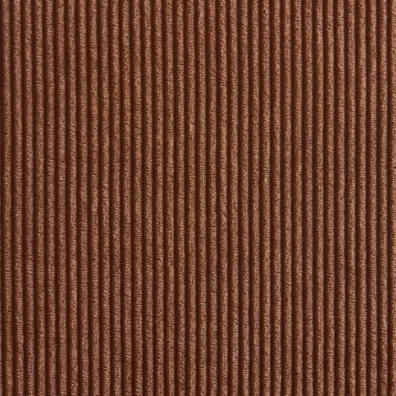 Lot de 2 tabourets mi-hauts JACK velours côtelé terracotta pied métal