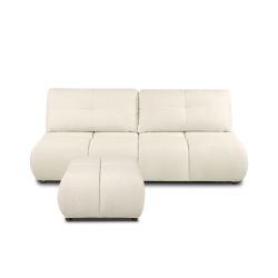 Pouf TASCA tissu bouclette grège