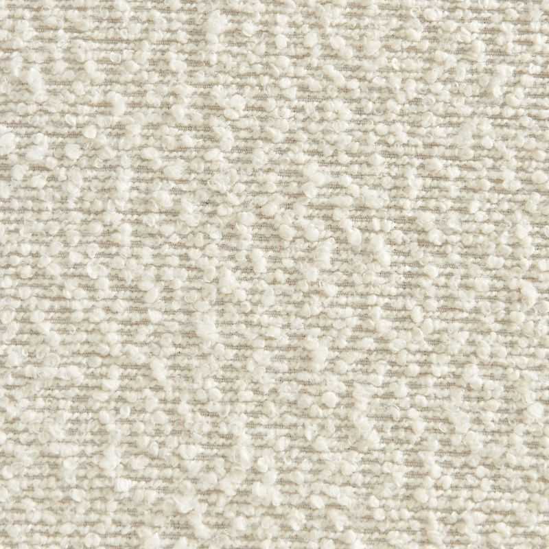 Fauteuil FAREL bouclette écrue et pieds métal noir