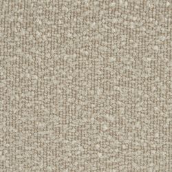 Lit YUME tissu bouclette beige 140x190 sommier inclus