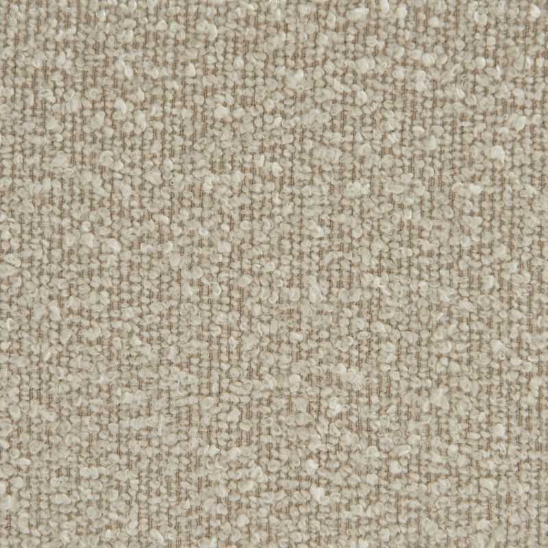 Lit YUME tissu bouclette beige 160x200 sommier inclus
