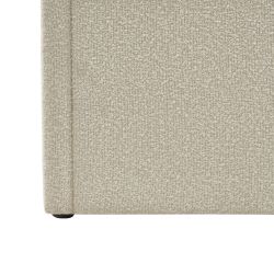 Lit coffre YUME tissu chenille beige 160x200 sommier inclus
