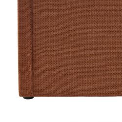 Lit coffre MOKA tissu rouille 160x200 sommier inclus