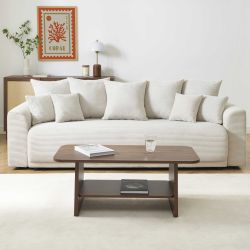 Table basse LANGO effet noyer