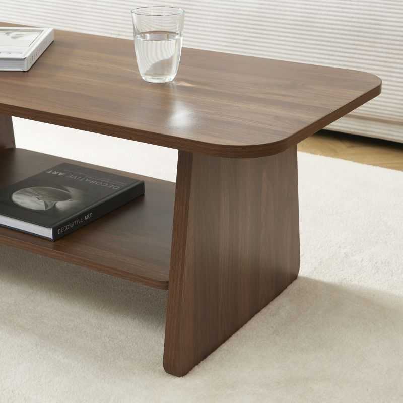 Table basse LANGO effet noyer