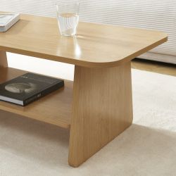 Table basse LANGO effet chêne