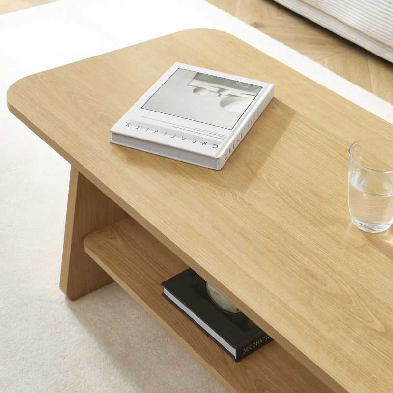 Table basse LANGO effet chêne