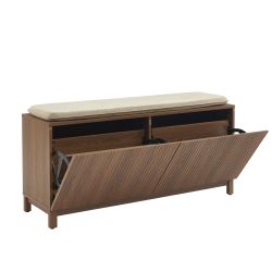 Banc à chaussures ORCA effet noyer