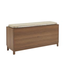 Banc à chaussures ORCA effet noyer