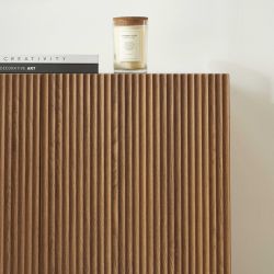 Buffet ORCA effet noyer 3 portes 140 cm