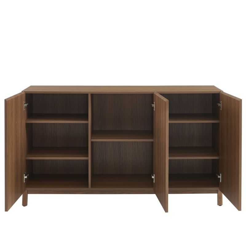 Buffet ORCA effet noyer 3 portes 140 cm