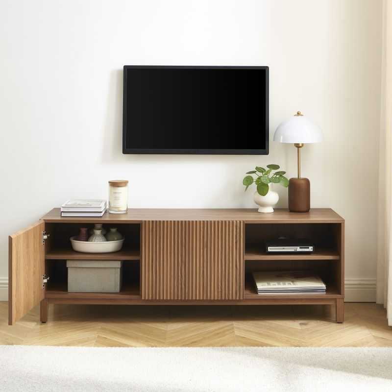 Meuble TV ORCA effet noyer 140 cm
