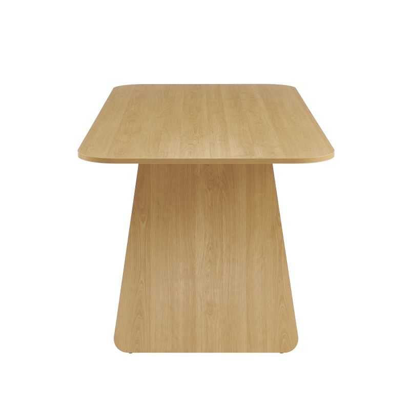 Table à manger LANGO rectangulaire effet chêne 180 cm