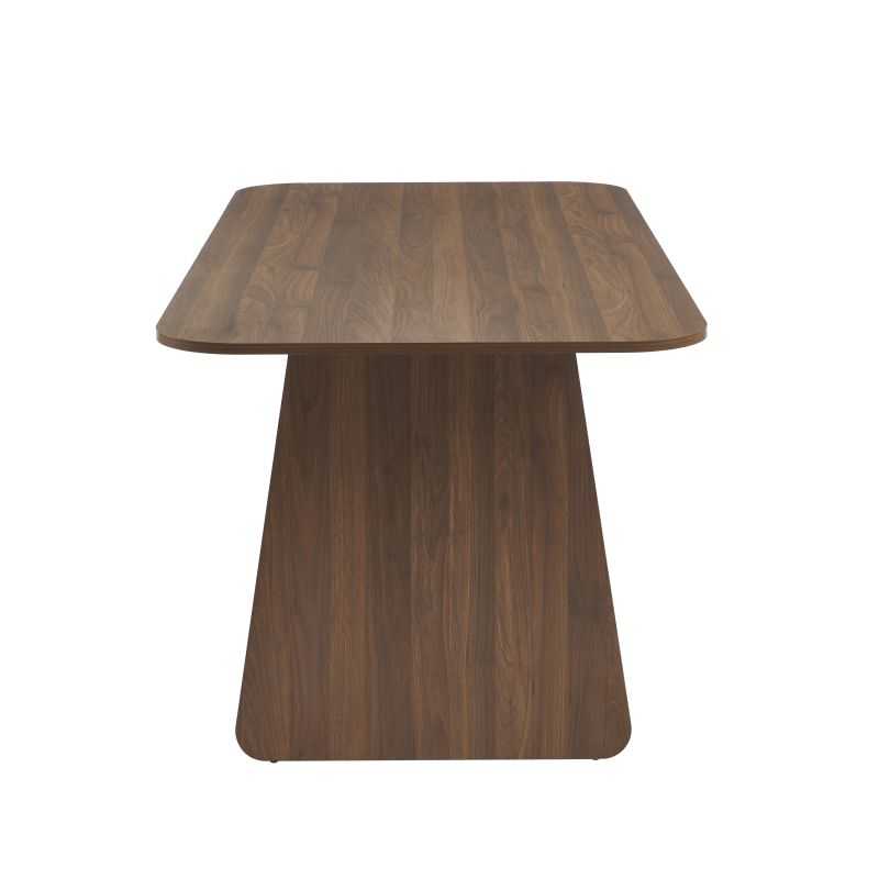 Table à manger LANGO rectangulaire effet noyer 180 cm