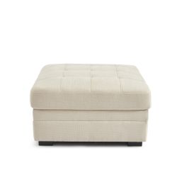Pouf BILLIE tissu chenille beige