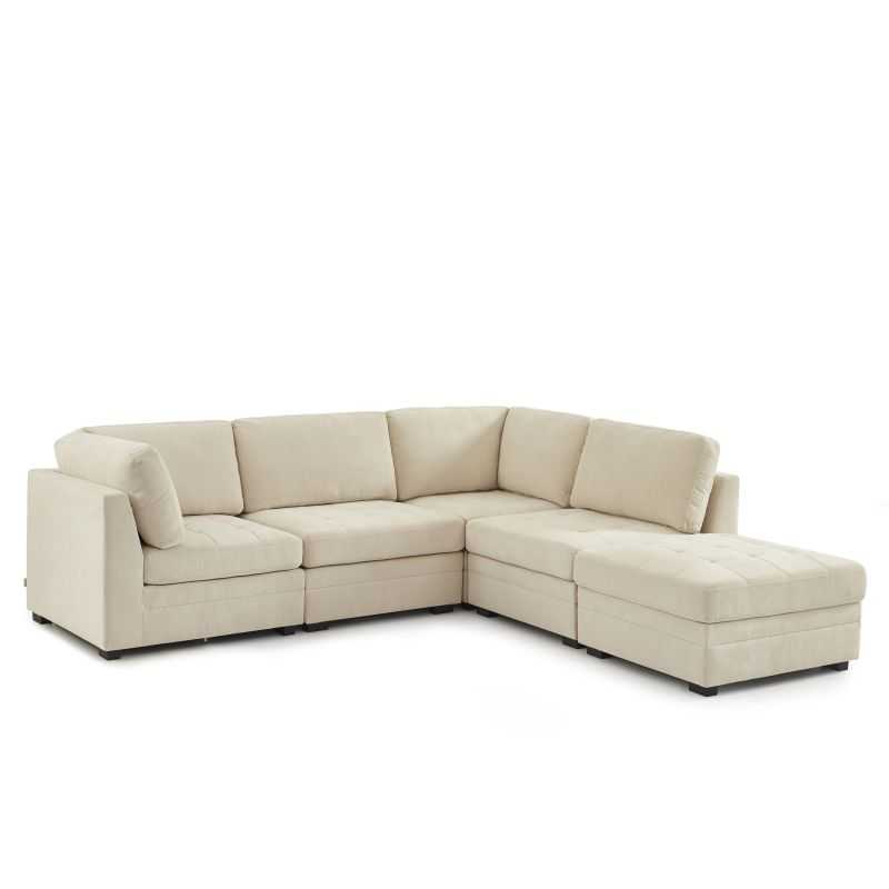 Chauffeuse BILLIE 1 place tissu chenille beige