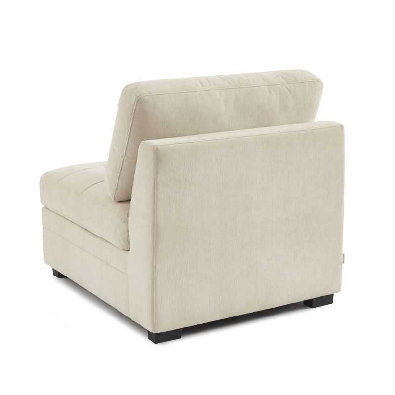 Chauffeuse BILLIE 1 place tissu chenille beige